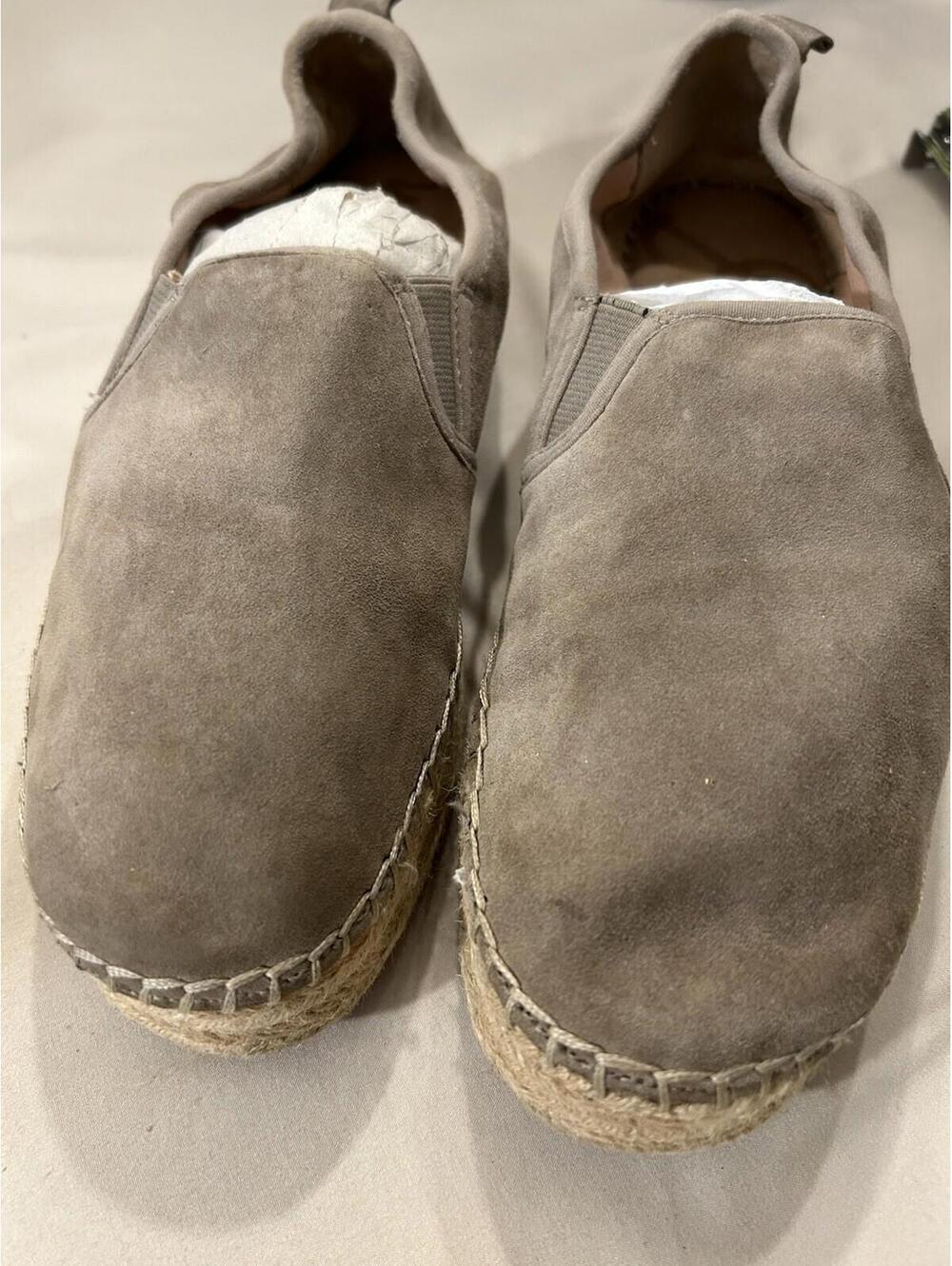 Sam Edelman Womens Carrin Suede Espadrille Platform Slip-On Shoes Tan Size 9M